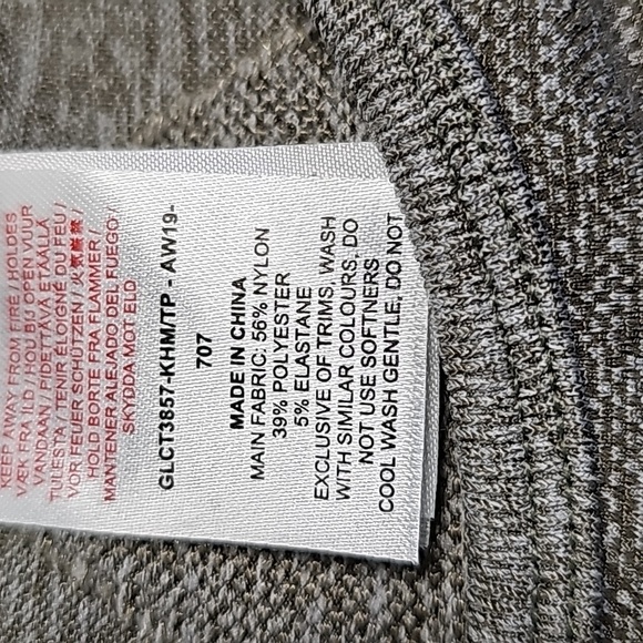 GYMSHARK small gray and pink matching set cropped long sleeve and leggings - Picture 7 of 7